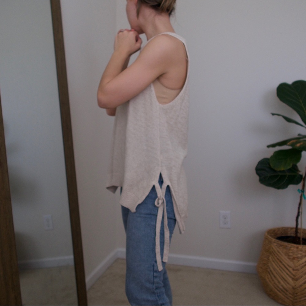 Loose knit tank